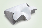 Vertana Cervical Support Pillow, grey mesh side panel view